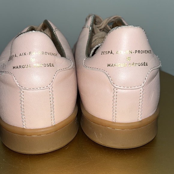 Zespa Aix-en-Provence Sneakers athletic Shoes Pink Blush Leather Size 41 - Picture 4 of 9